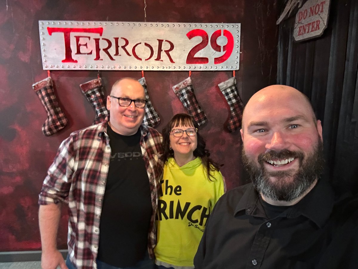 terror29haunt's tweet photo. So excited that my neighbors, Micky & Jason, joined me for the Terror 29 Spook Show this past weekend!
Don't miss your chance! We have 2 Spook Shows left this year, happening this Friday & Saturday @ 8PM. Grab your tickets now at https://t.co/nXKDH0wdNF
#hauntlife #spookshow https://t.co/ch4EfkTgiQ