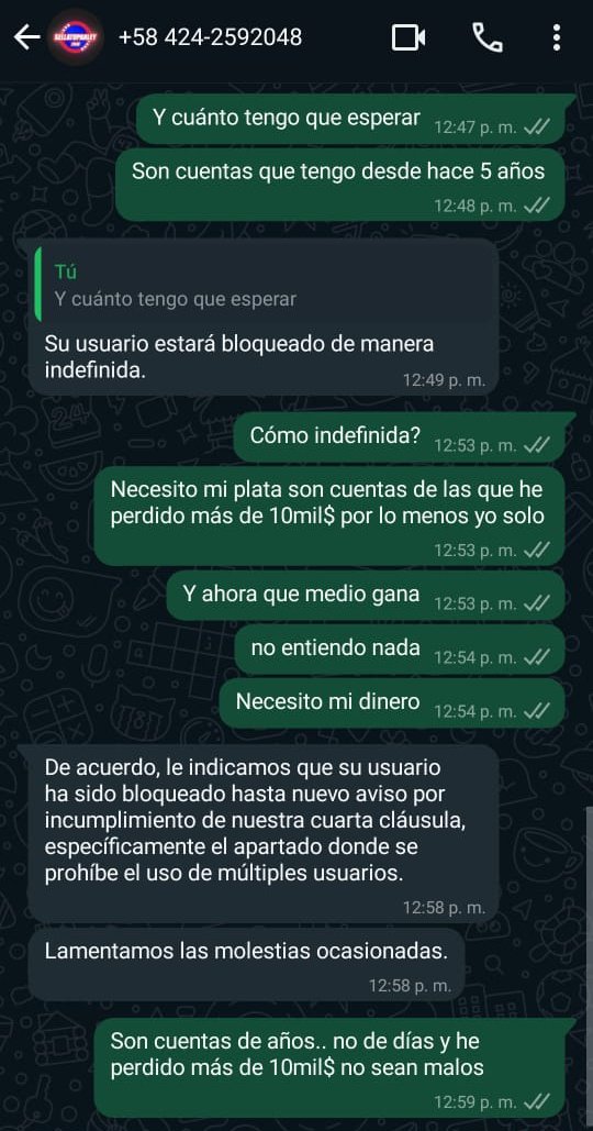 Buenos días,sigo por aquí con el bendito proceso d <a href="/sellatuparley/">SellaTuParley.com</a> de no querer pagarme mi apuesta desde el día 15 de octubre donde fui bloqueado de la misma y me siguen dando las mismas respuestas diarias necesito una respuesta por favor necesito ayuda <a href="/potroalvarez/">El Potro Alvarez</a> <a href="/OficialINH/">OFICIAL INH</a>
