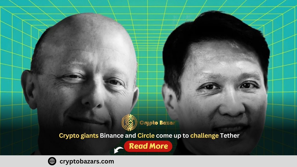 cryptobazarotwt's tweet photo. Crypto giants Binance and Circle come up to challenge Tether

To read the full blog:
https://t.co/BEpS2kNido

#cryptobazar #binance #circle #usdc #stablecoins #cryptocurrency #tether #buisnesspartnership https://t.co/eMveUdYIwT