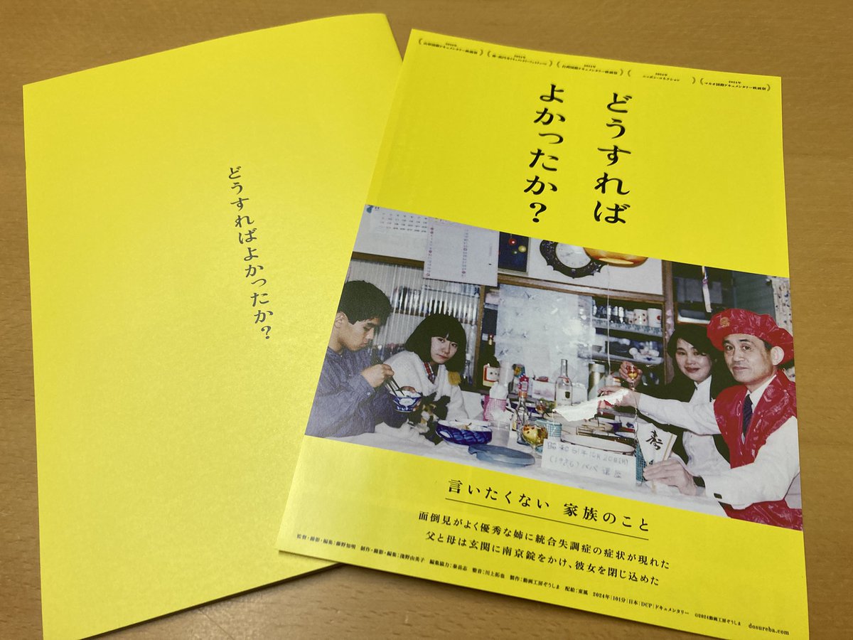 映画『どうすればよかったか？』を観てきた。 呆然とした状態で帰宅し 