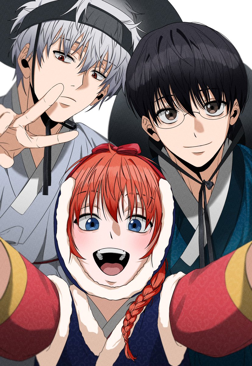 yorozuya37_'s tweet photo. #은혼 #銀魂 #gintama 
덕질 그림은 그리고 싶은데 계속 애국심이 타오를 땐 .. 한복을 입히면 된다 . https://t.co/D4RtZUJHmR