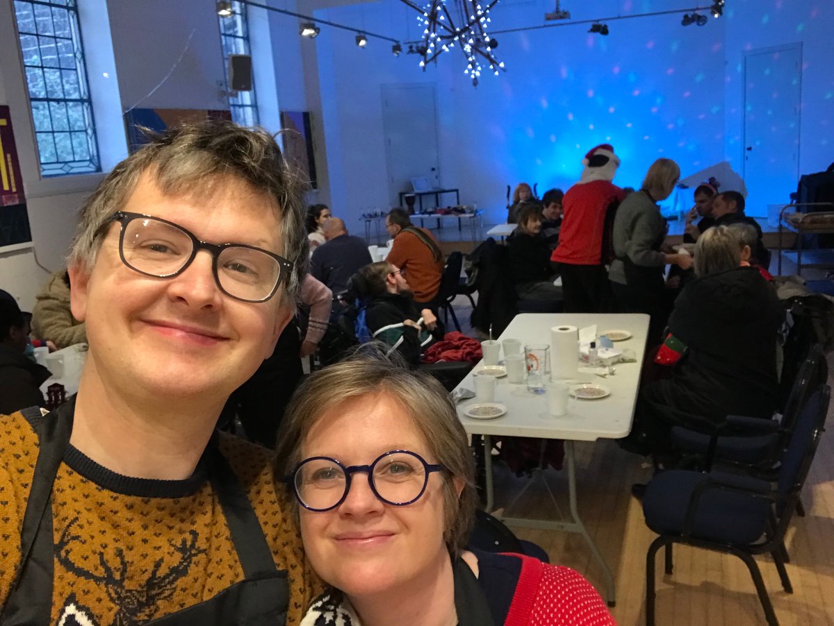 we really enjoyed our first Wednesday Lunch @ St James today, our Christmas special! huge thank you to our wonderful volunteers from L'Arche and St James, and to Graeme from Music with Graeme, and to everyone who came and made it so special!
