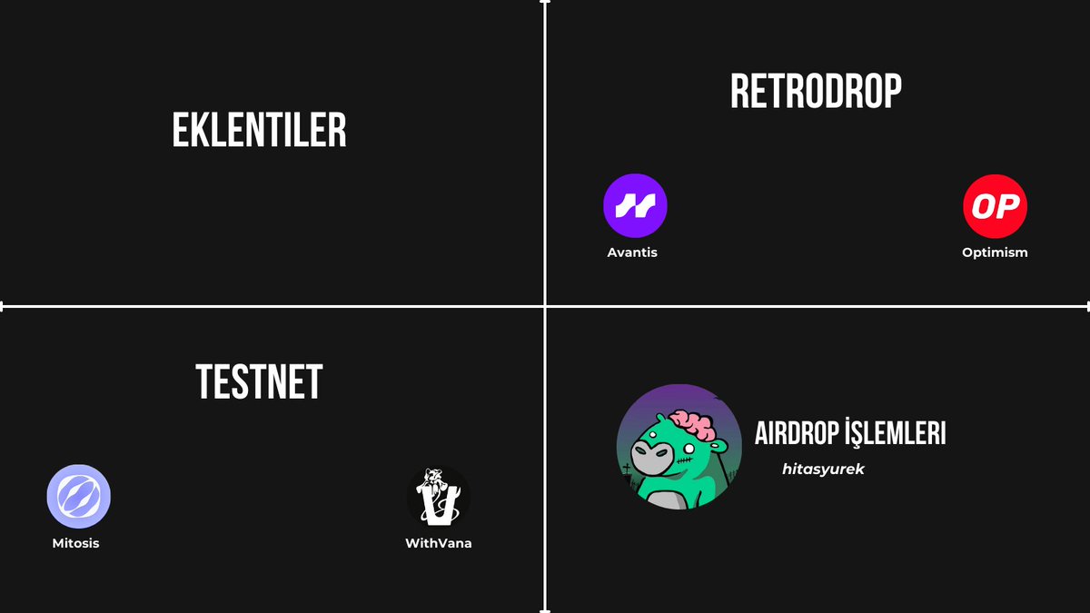 🪂 Güncel önem verdiğim ve yaptığım #Airdrop işlemlerim.

Hepsi tek listede başlamadan Like + RT lütfen 🫶