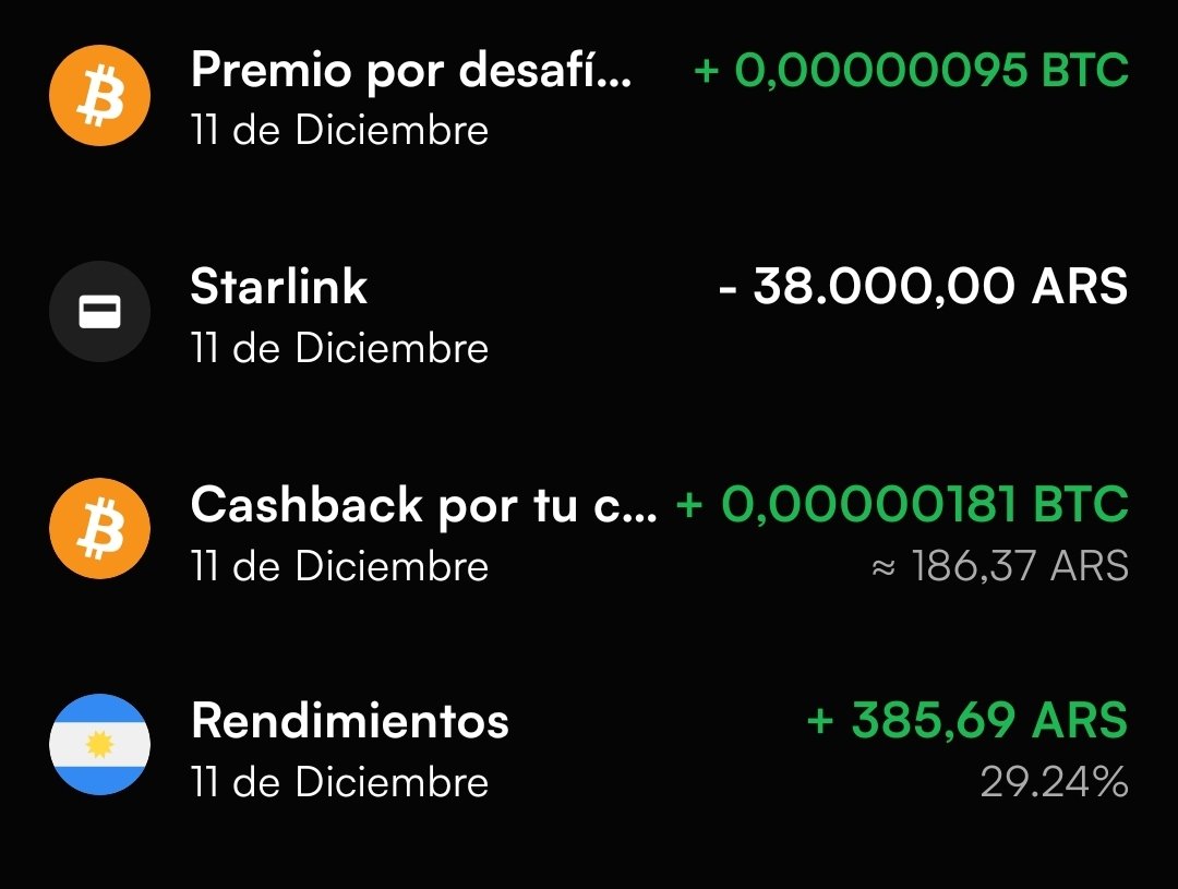 Nick (@nizkx_) on Twitter photo Gracias Miller <a href="/JMilei/">Javier Milei</a>
Gracias Elon <a href="/elonmusk/">Elon Musk</a>
Gracias Starlink <a href="/Starlink/">Starlink</a>
Gracias Lemon <a href="/lemonapp_ar/">Lemon Argentina</a>
Gracias #Bitcoin
¿Que más puedo pedir?
Alabados sean los privados. 🙌 Gracias Miller <a href="/JMilei/">Javier Milei</a>
Gracias Elon <a href="/elonmusk/">Elon Musk</a>
Gracias Starlink <a href="/Starlink/">Starlink</a>
Gracias Lemon <a href="/lemonapp_ar/">Lemon Argentina</a>
Gracias #Bitcoin
¿Que más puedo pedir?
Alabados sean los privados. 🙌