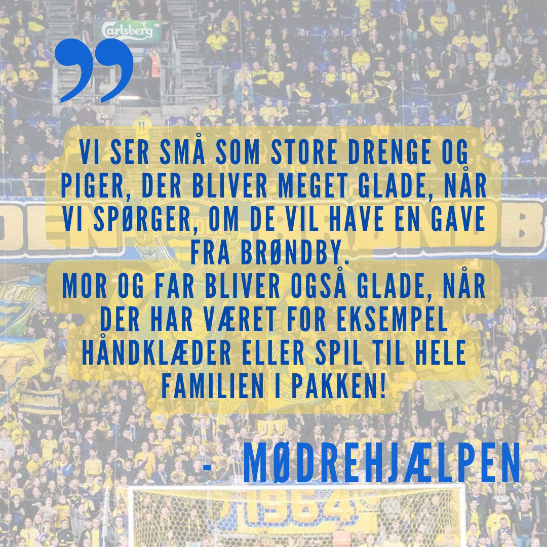 fanafdelingen's tweet photo. Trods en god start på indsamlingen, er vi stadig et stykke fra målet om de 49.999 kroner, der skal sikre 350 udsatte børn på Vestegnen en Brøndby-julegave.

Alle beløb tæller, og dit bidrag gør en reel forskel 💛💙➡️ MobilePay 433 332 

Hjælp gerne med at dele budskabet. https://t.co/MntsYUBF95