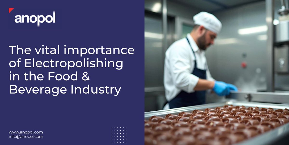 Anopol supplies a variety of surface treatment services to customers in the food, beverage and confectionery sectors.

Find out more: 
anopol.com/the-vital-impo…

#anopol #stainlesssteel #ukmfg #foodandbeverage #catering