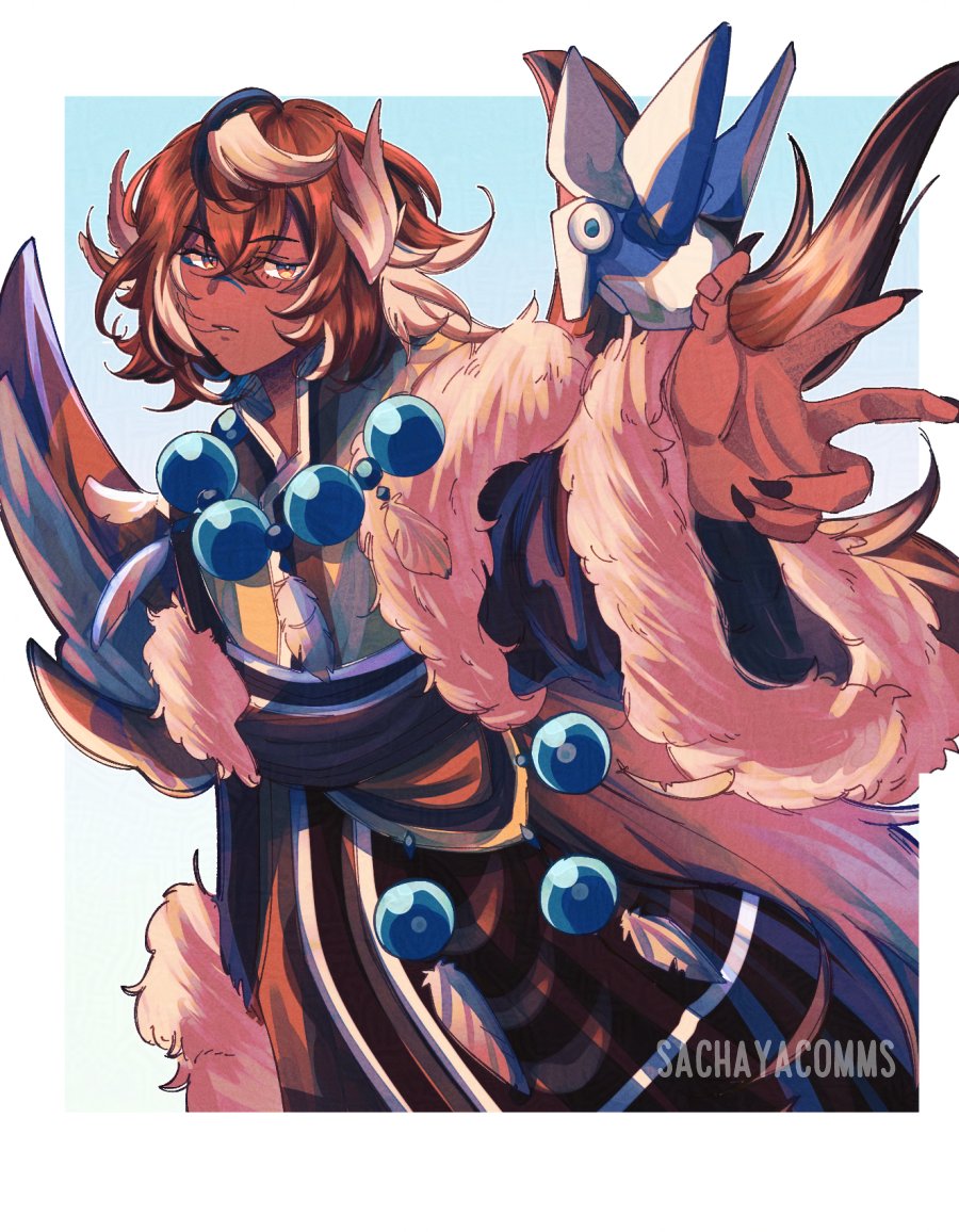 watercolor illust cm for noir 🪶 thank you for your support!