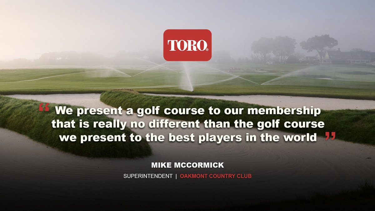 ToroGolf's tweet image. The ultimate respect for all golfers, at any level. 

At Oakmont Country Club, you will experience the best of the best in playability and course beauty with the help of an innovative and intuitive Toro irrigation system! 

#USOPEN2025 #ToroIrrigation #GolfIrrigation