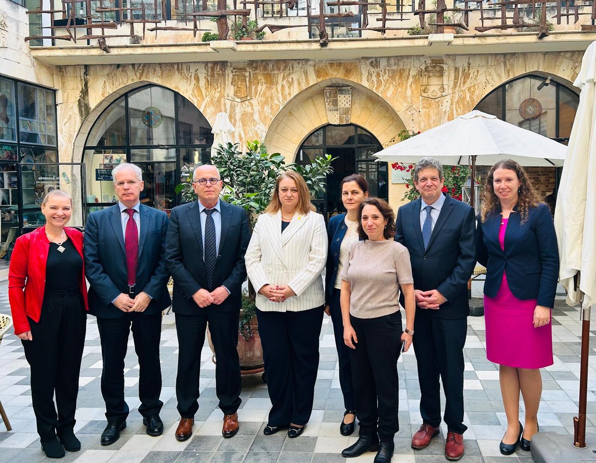 HamutalRogel's tweet photo. At the conclusion of an important visit of a real friend of Israel. 🇮🇱 🇧🇬 
Thank you @GuerKaradjova, Director General for Political Affairs of @MFABulgaria, for a fruitful dialogue on various issues, and thank you #Bulgaria for your friendship and support for Israel https://t.co/oMhw7Ndv5M