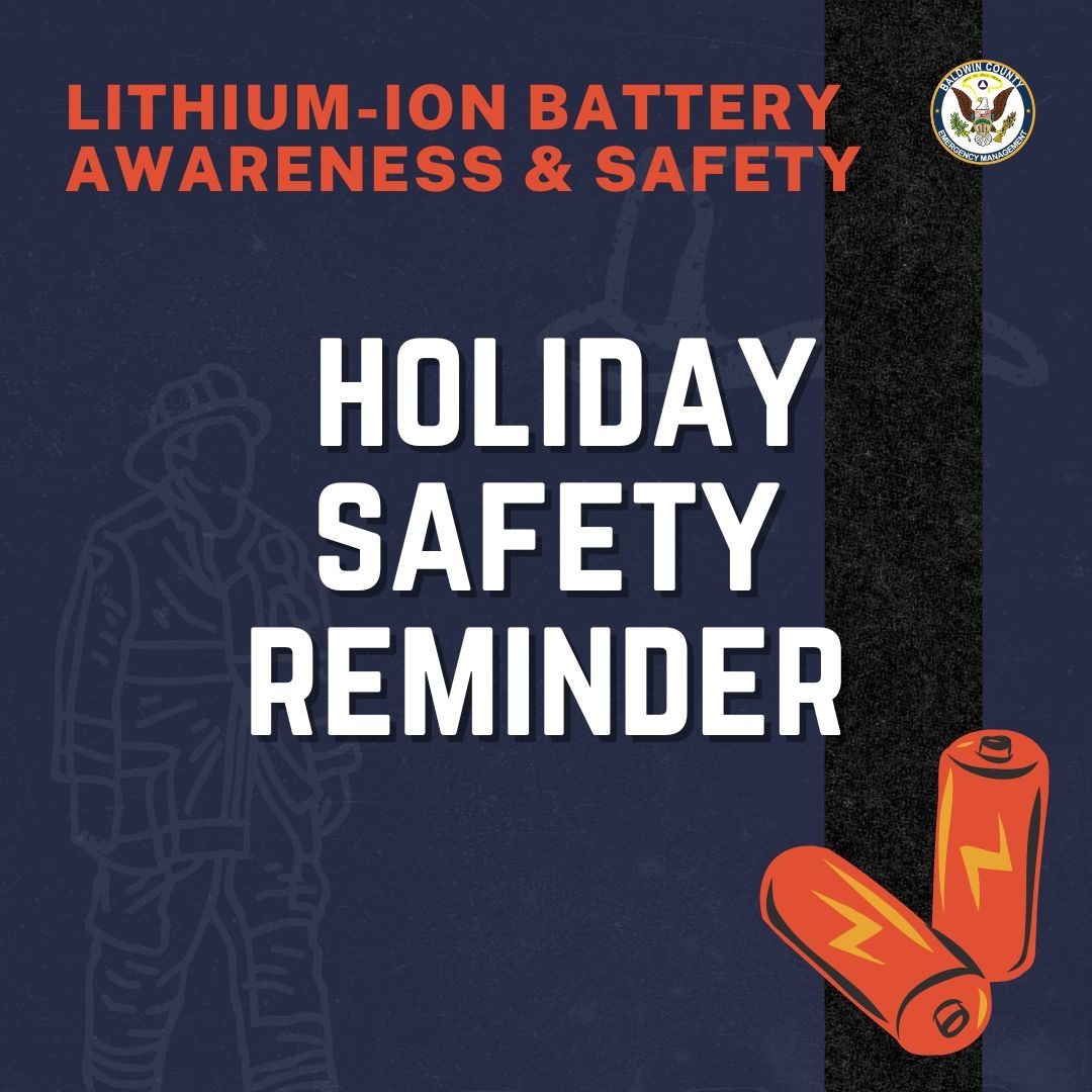 BaldwinEMA's tweet photo. ๐ Holiday Safety Reminder: If your gift includes a device with a lithium battery, pair it with a compatible charging block to avoid overloading the battery. An ill-matched charger can cause overheating, putting homes at risk this holiday season!
#BatteryAwareness https://t.co/87VyKHateZ