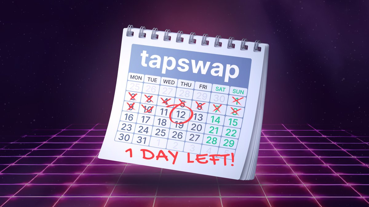 tapswapai's tweet photo. 🔉Reminder!

Join us tomorrow at 16:00 CET for the TapSwap AMA 🙂

https://t.co/qqdqU34q5l https://t.co/reTa9Xf6OR