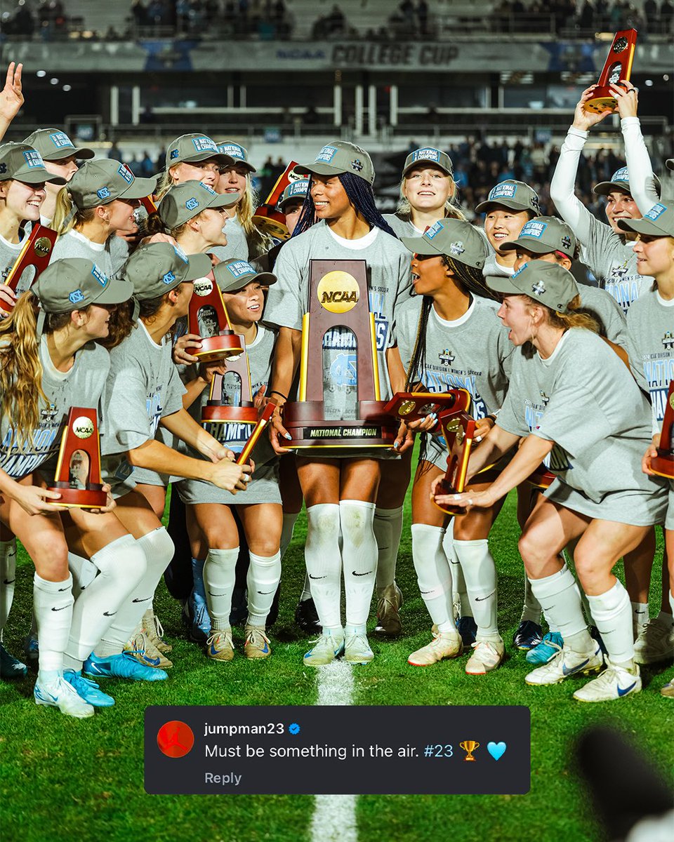 uncwomenssoccer's tweet photo. The stuff of legends https://t.co/G3Y4S7pIWM