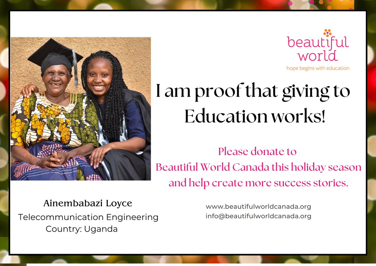 Beautiful World Canada Foundation tweet media