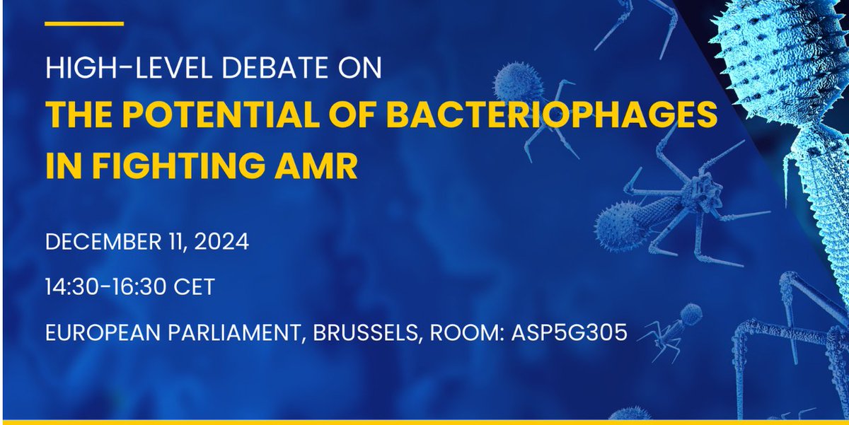 Animals EFSA (@animals_efsa) on Twitter photo 🗣️ Debate in progress
We're following the high-level debate on #bacteriophages to combat #AntimicrobialResistance at #EU parliament in BXL
Hosted by <a href="/PhageEU/">Phage Europe</a> and MEP <a href="/woelken/">Tiemo Wölken 🇪🇺</a> (Member of the <a href="/EP_PublicHealth/">SANT Committee Press</a> and <a href="/EP_Environment/">ENVI Committee Press</a>) 🗣️ Debate in progress
We're following the high-level debate on #bacteriophages to combat #AntimicrobialResistance at #EU parliament in BXL
Hosted by <a href="/PhageEU/">Phage Europe</a> and MEP <a href="/woelken/">Tiemo Wölken 🇪🇺</a> (Member of the <a href="/EP_PublicHealth/">SANT Committee Press</a> and <a href="/EP_Environment/">ENVI Committee Press</a>)