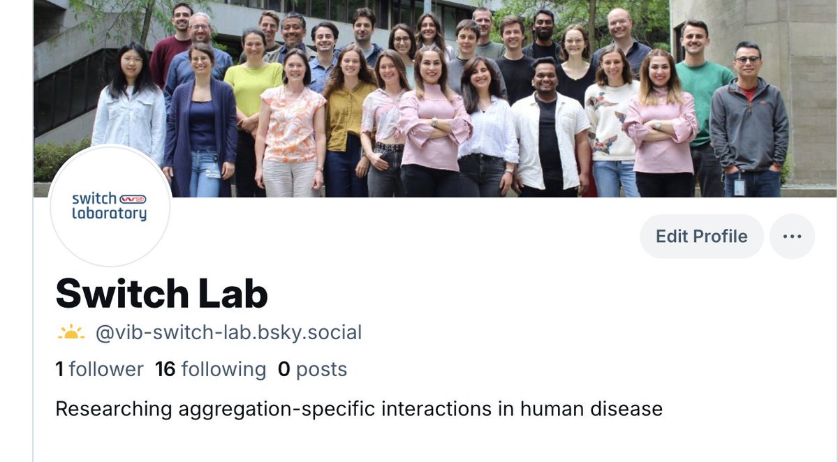 VIB_Switch_Lab's tweet image. We&apos;ve made the bluesky move. Find us there :-)
@vib-switch-lab.bsky.social