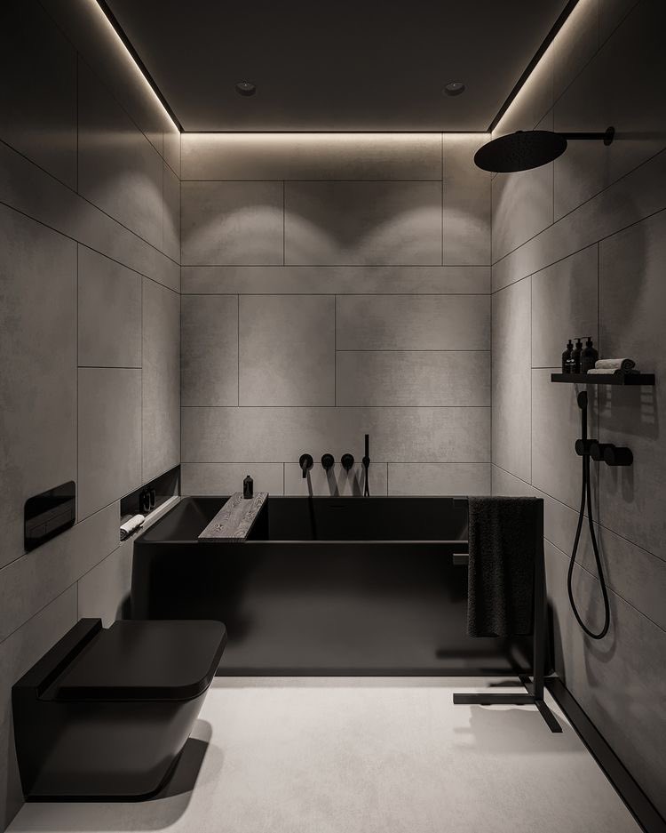Dark bathroom 🖤