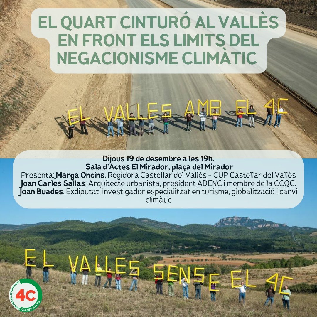Arreu del Vallès estem exposats a respirar aire contaminat que supera els màxims fixats per l’OMS. 
Necessitem és AIRE NET i fer front a la Crisi Climàtica.