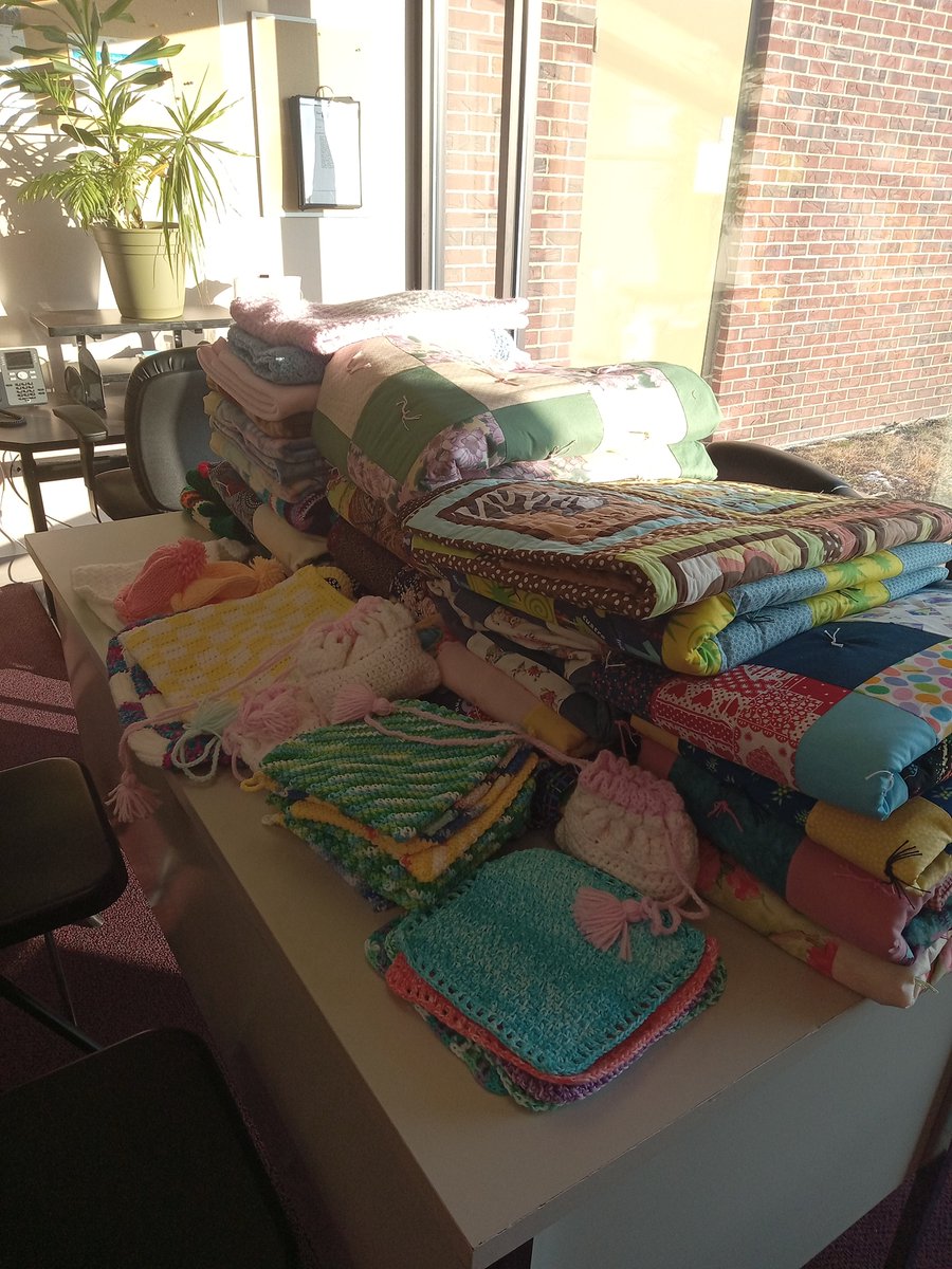 UDMO_CAA's tweet photo. Hamilton County UDMO would like to thank the "Piecemakers" from Jewell United Church of Christ for their donation of handmade quilts, scarves, pot holders, etc.  We appreciate all your hard work and generosity each year! https://t.co/CcDhtZPwiM