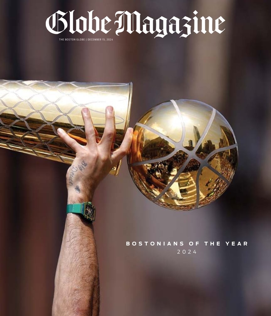 The Celtics are the 2024 Bostonians of the Year for their work on and off the court.

They commit to the community. They meet criticism with work ethic. They put family first.

Read 18 things we loved about the journey to Banner 18. trib.al/Q3nTFRa