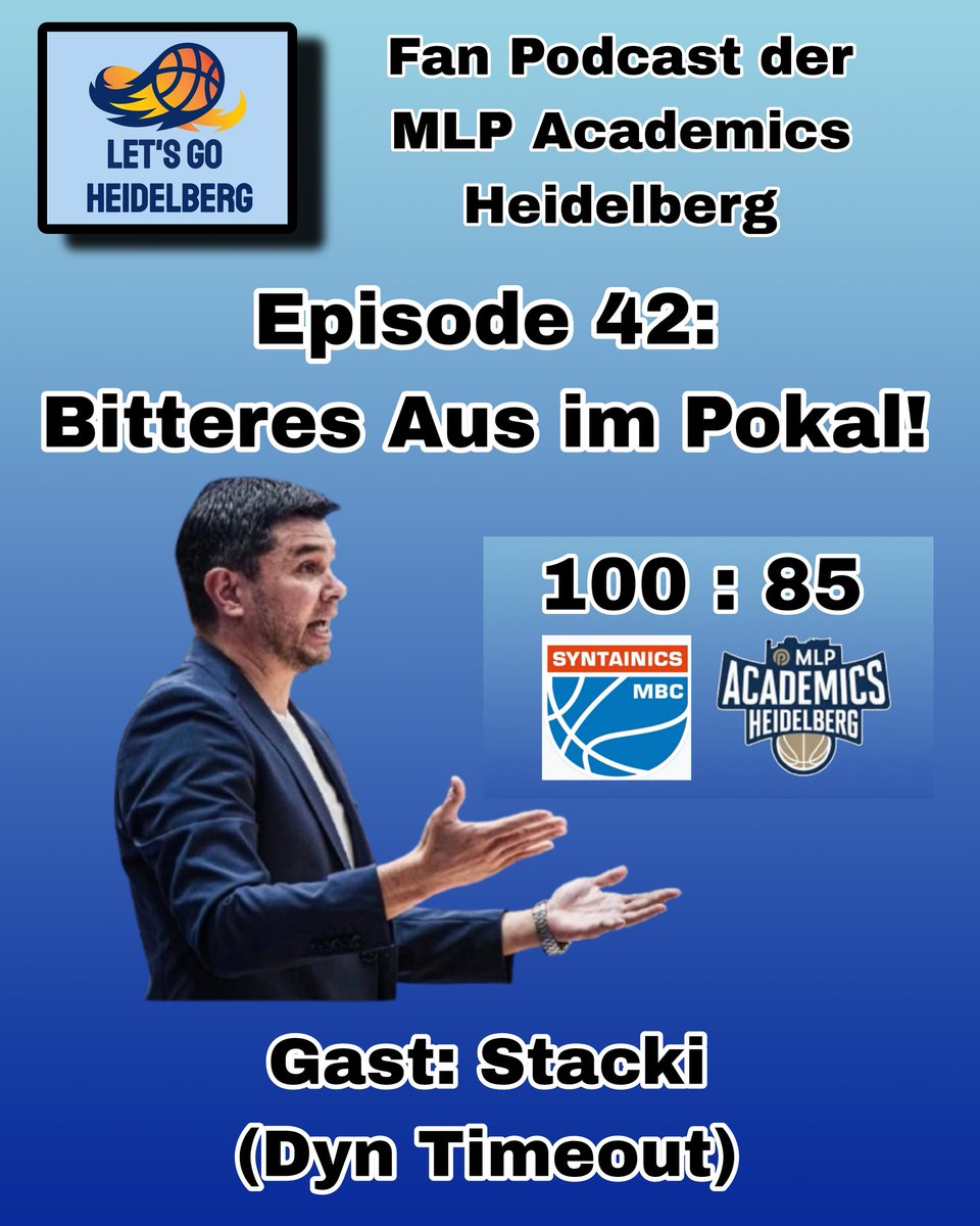 Hier sind die Links: linktr.ee/letsgoheidelbe…

Themen: Das Aus unserer Academics im Pokal, das Finanz-Ranking der BBL und das Pokalwochenende. 

Dazu: Kurzer Ausblick auf das nächste Auswärtsspiel + Weihnachtsgrüße von Niklas Würzner 

#mlpacademicsheidelberg #mlpacademics