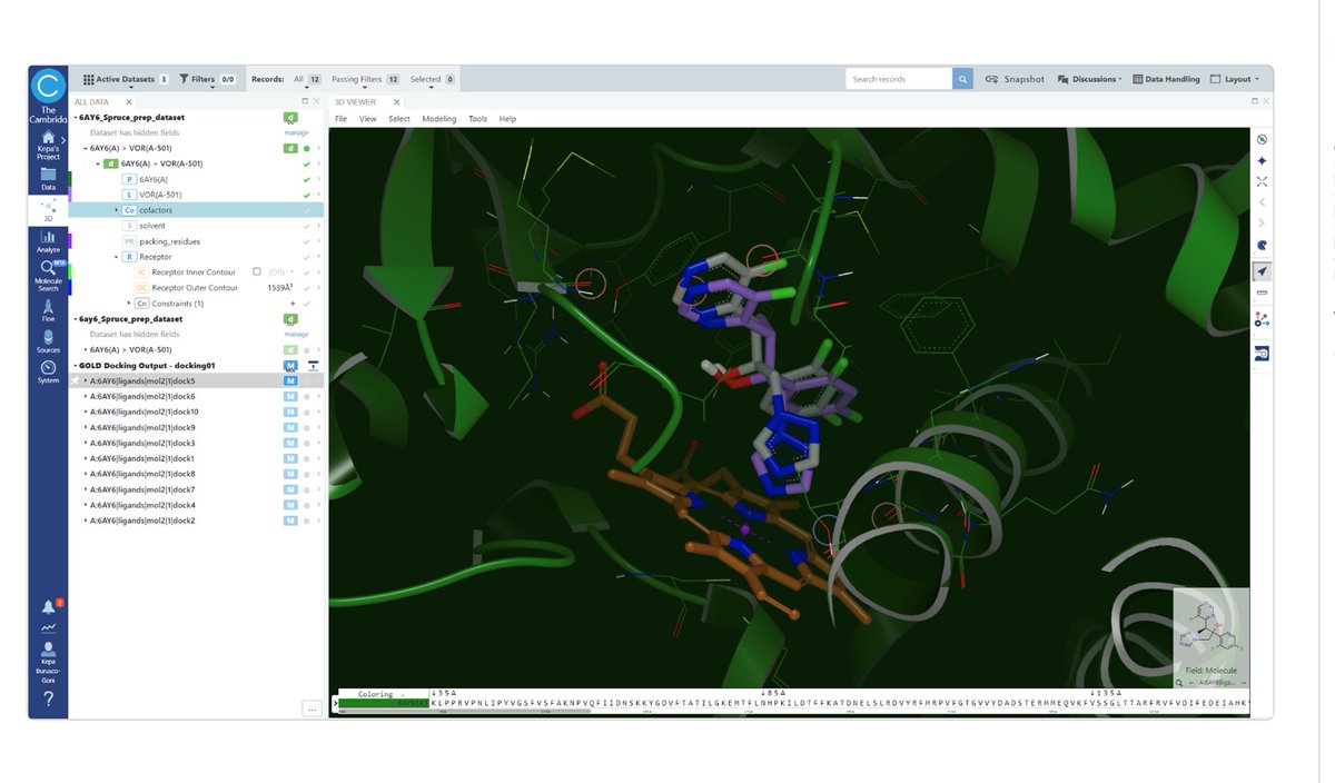 ccdc_cambridge's tweet photo. Our GOLD protein–ligand docking software is integrated with the Orion platform from OpenEye, Cadence Molecular Sciences.

This provides computational and medicinal chemists with a powerful toolset to streamline docking workflows.

🔗https://t.co/busgnRxXmG

#DrugDiscovery https://t.co/XBdXnfyJI2