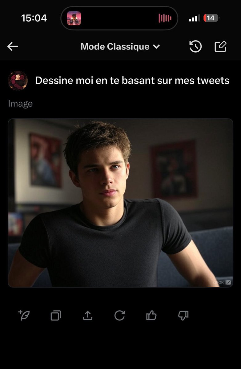 hichembkhh's tweet photo. Ptdddrrrr aller dans l’onglet Grok et demandez lui de vous dessiner à partir de vos tweets puis montrer https://t.co/HTxGyMBB4m