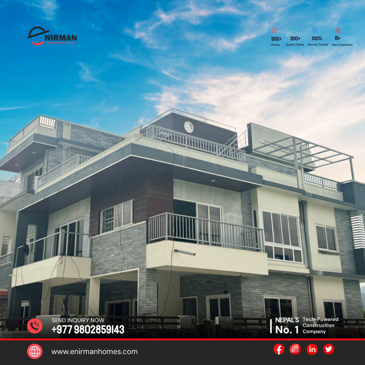 Enirman_tech's tweet photo. Step into charm &amp; comfort!  This isn’t just a house—it’s where your story begins.  Ready to make it yours?
📞 +977 9802859143
📧 hello@enirman.com
#OurJoyYourSatisfaction #EnirmanHomes #BuiltWithLove https://t.co/agTgxHEa7A