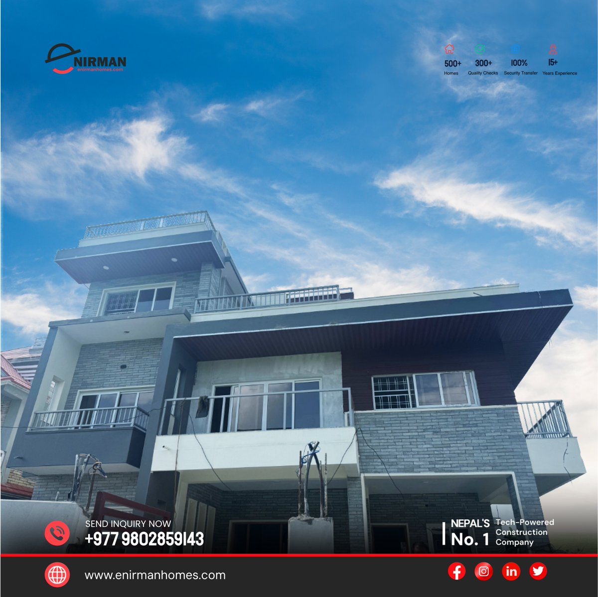 Enirman_tech's tweet photo. Step into charm &amp; comfort!  This isn’t just a house—it’s where your story begins.  Ready to make it yours?
📞 +977 9802859143
📧 hello@enirman.com
#OurJoyYourSatisfaction #EnirmanHomes #BuiltWithLove https://t.co/agTgxHEa7A