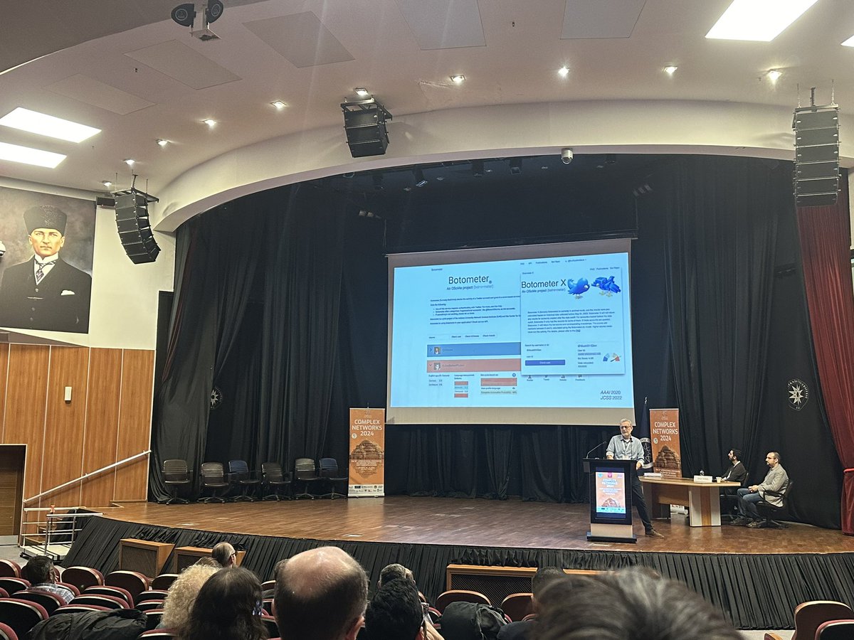 Merih Angin (@merihangin) on Twitter photo Filippo Menczer’s inspirational talk at #ComplexNetworks2024, titled “AI and Social Media Manipulation: The Good, the Bad, and the Ugly”, explores the implications of AI in shaping social media. A big thank you to <a href="/onurvarol/">Onur Varol</a> for inviting us to be part of this fantastic conference Filippo Menczer’s inspirational talk at #ComplexNetworks2024, titled “AI and Social Media Manipulation: The Good, the Bad, and the Ugly”, explores the implications of AI in shaping social media. A big thank you to <a href="/onurvarol/">Onur Varol</a> for inviting us to be part of this fantastic conference