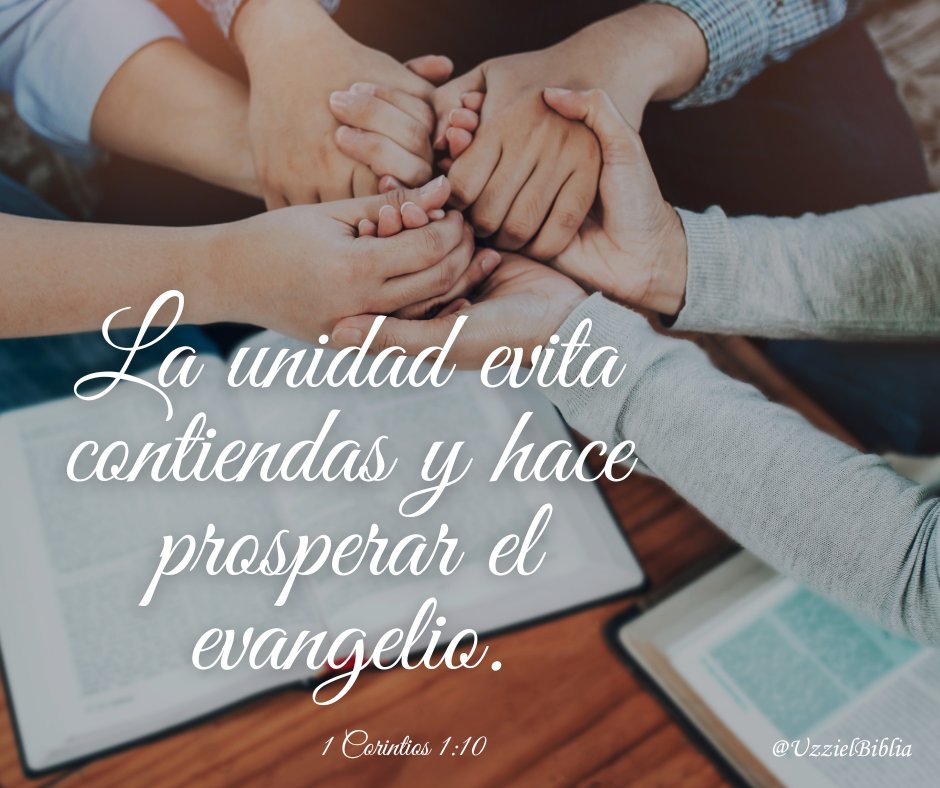 1 Corintios 1:10
Hermanos, en el nombre de nuestro Señor Jesucristo les ruego que todos estén siempre de acuerdo y que no haya divisiones entre ustedes. Vivan en armonía, pensando y sintiendo de la misma manera.