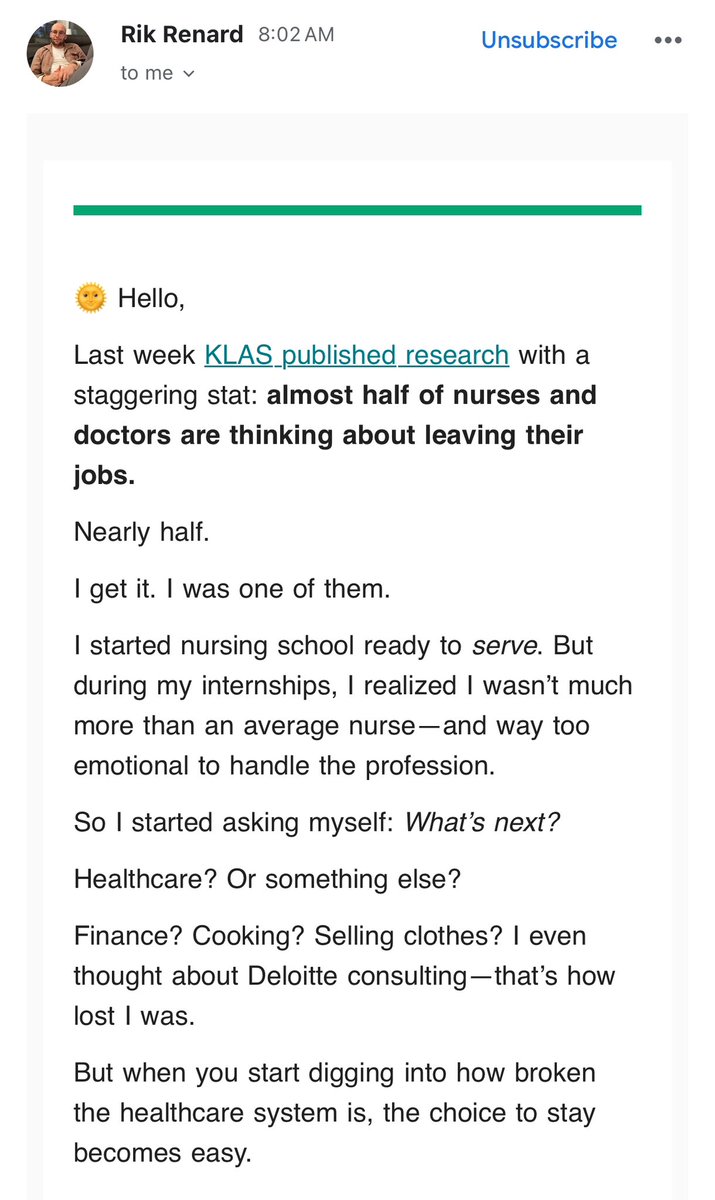 anilsadbhav's tweet image. Some powerful writing from @rikrenard in my mailbox this morning. It highlights the struggle and pursuits of innovators, change agents, and transformers in #healthcare.
careops.org/post/healthcar…
Cc. @gupta__vineet @JochenReiser at UTMB, @DrAalami @vishnuravi at Stanford
