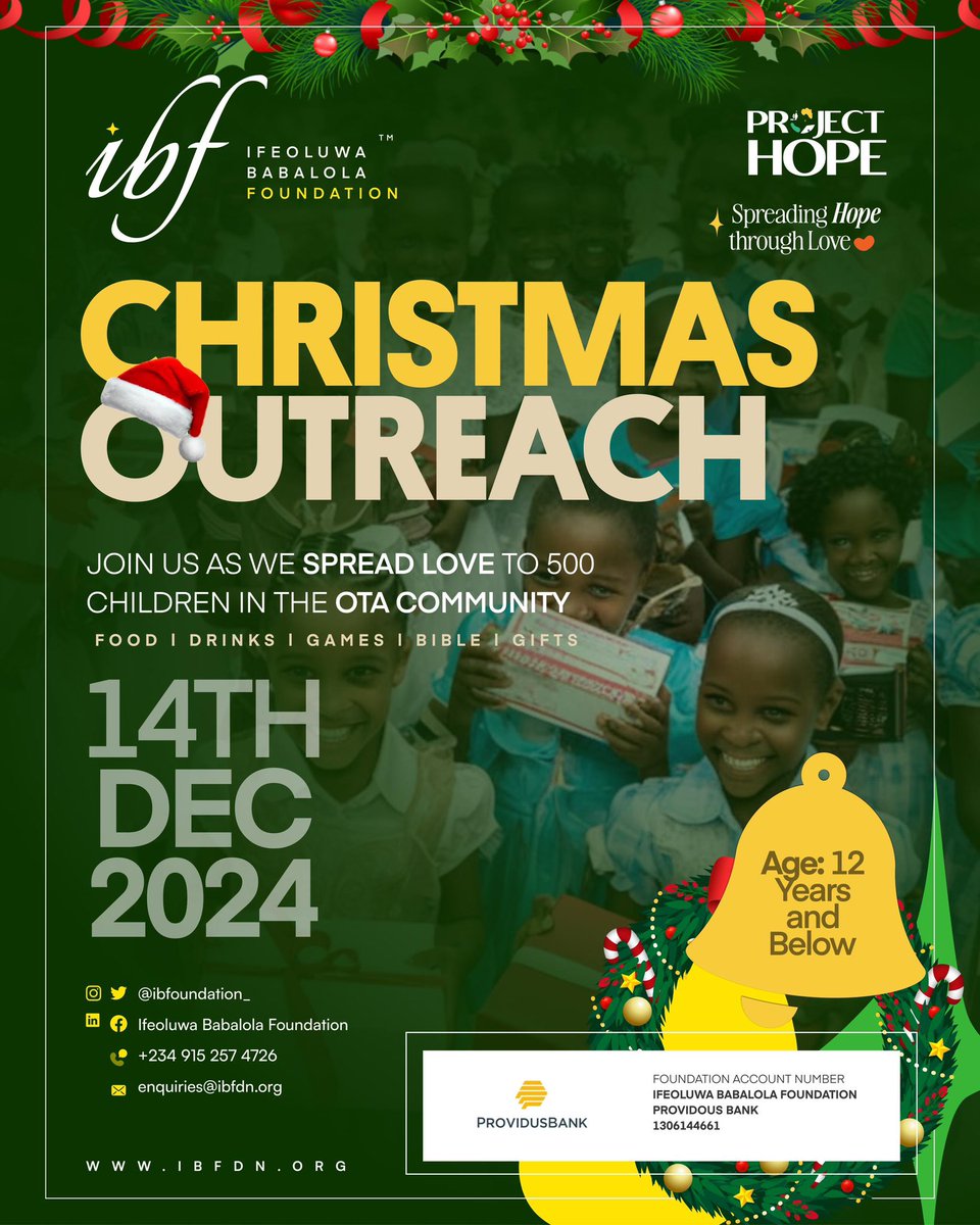 Ifeoluwa Babalola Foundation tweet media