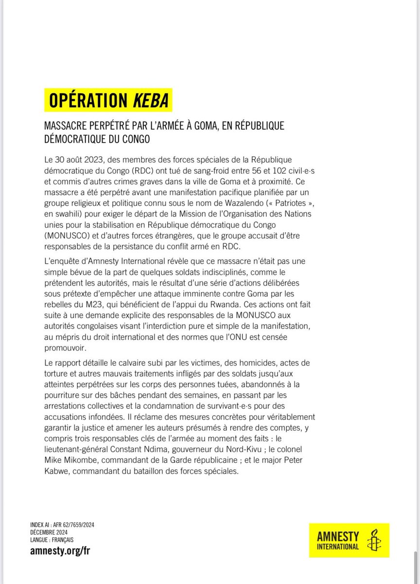 AKibasumba's tweet photo. Operation KEBA, massacre perpétré par l’armée à Goma, en RDC! @AmnestyEARO 

#NeverForgetHistory https://t.co/b9fWBur9jj