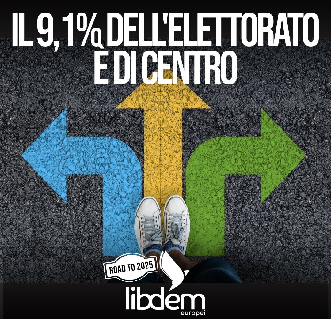 C’è una quota del 9,1% consistente e politicamente molto importante che si considera di centro tout court: costoro sono fondamentali, perché vince chi conquista il centro.

Così Renato Mannheimer su Italia Oggi.

Tanto vale il nostro elettorato.

Nel 2025 vi daremo il partito