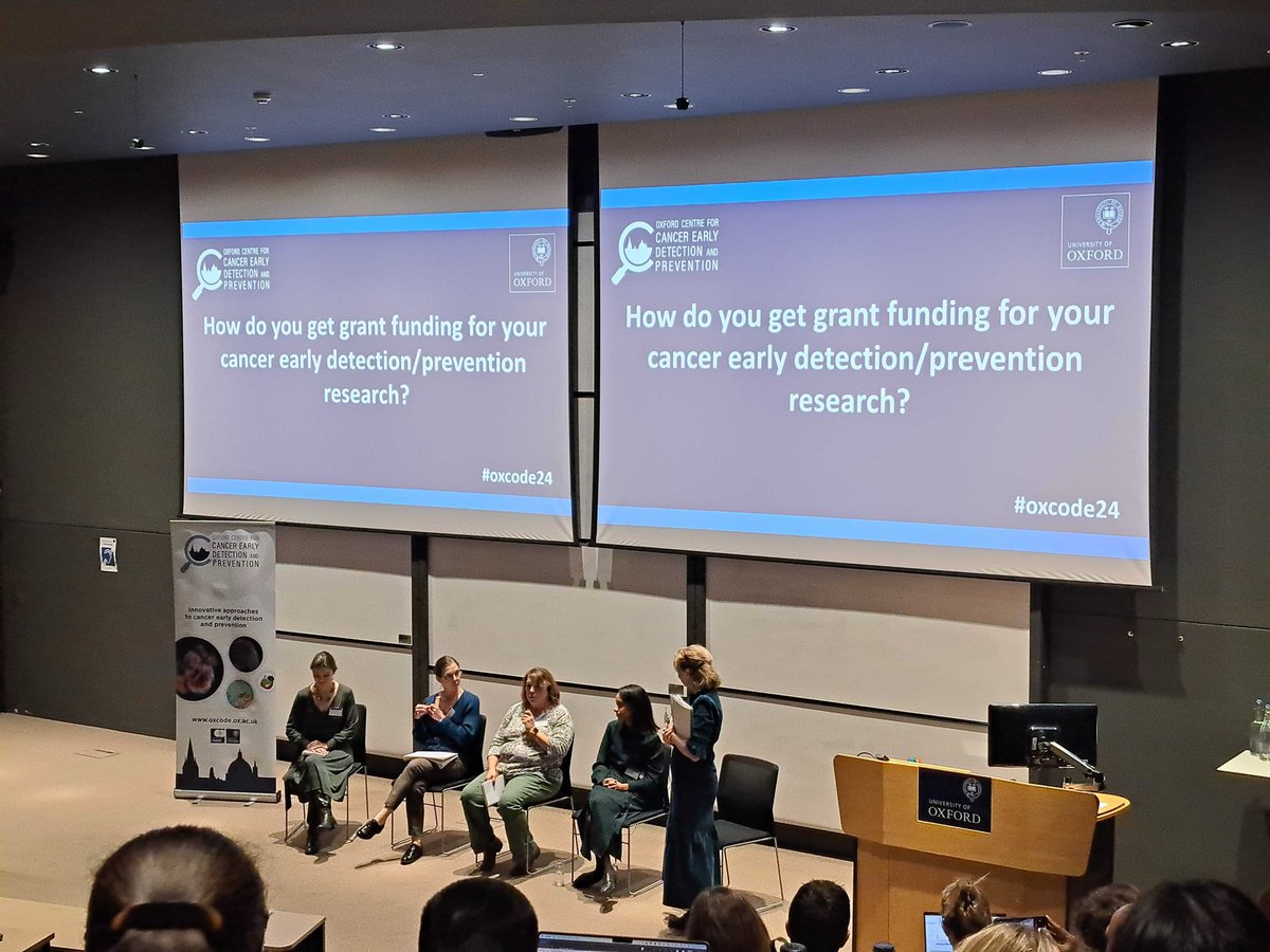 Oxford Cancer (@oxfordcancer) on Twitter photo How to get your research funded? We heard insights from our panel:
Talisia Quallo @CRUKResearch
Florence Theberge <a href="/The_MRC/">Medical Research Council</a>
Janette Rawlinson <a href="/OxfordCancer/">Oxford Cancer</a> PPI
<a href="/FrancoiseSHowe/">Françoise Howe</a> #oxcode
Chaired by <a href="/sarah_blagden/">Sarah Blagden</a>
#oxcode24 How to get your research funded? We heard insights from our panel:
Talisia Quallo @CRUKResearch
Florence Theberge <a href="/The_MRC/">Medical Research Council</a>
Janette Rawlinson <a href="/OxfordCancer/">Oxford Cancer</a> PPI
<a href="/FrancoiseSHowe/">Françoise Howe</a> #oxcode
Chaired by <a href="/sarah_blagden/">Sarah Blagden</a>
#oxcode24