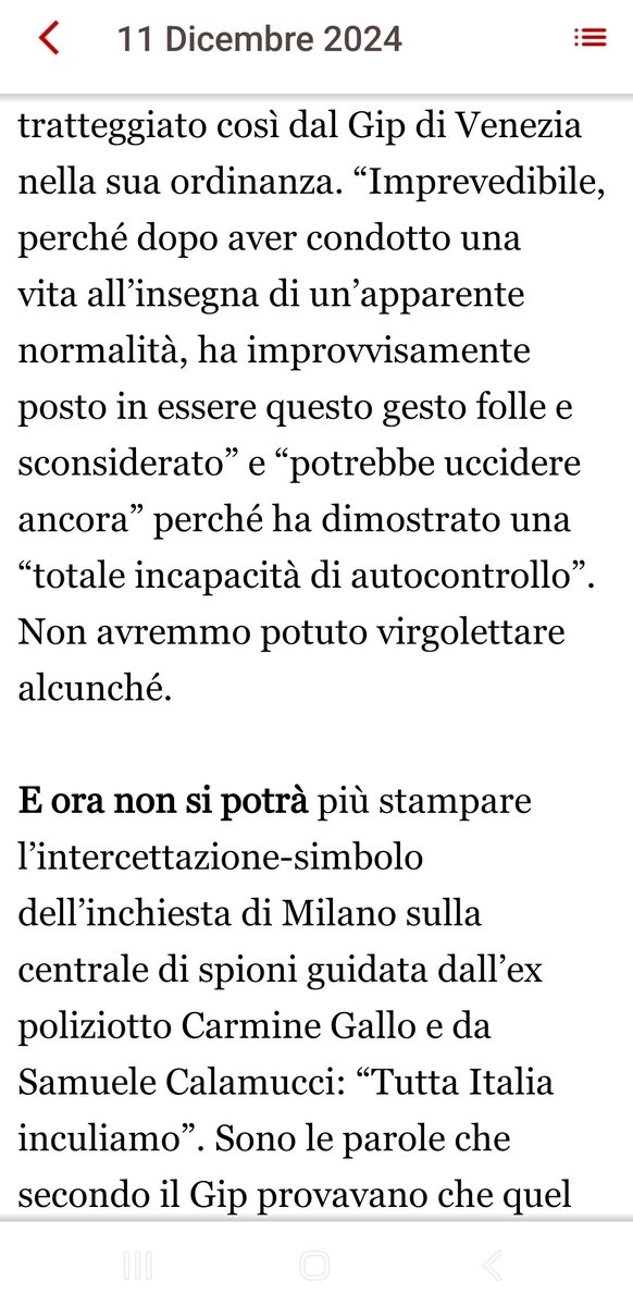 Cose che non avremmo mai saputo con il #bavaglio di #Nordio e #Meloni. 

Articolo completo sul #FattoQuotidiano in edicola oggi #11dicembre.

#censura #libertadistampa #facciamorete