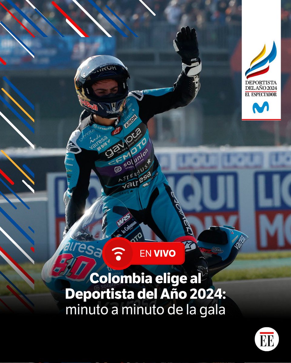 #ENVIVO 🔴 ¡Hoy es el gran día! 🤩 Como ya es costumbre y tradición, <a href="/elespectador/">El Espectador</a>, el periódico más antiguo de Colombia, entregará, nuevamente de la mano con Movistar, el prestigioso galardón al #DeportistadelAño2024

Siga el minuto a minuto aquí. 
👉 trib.al/Nwn6mXx