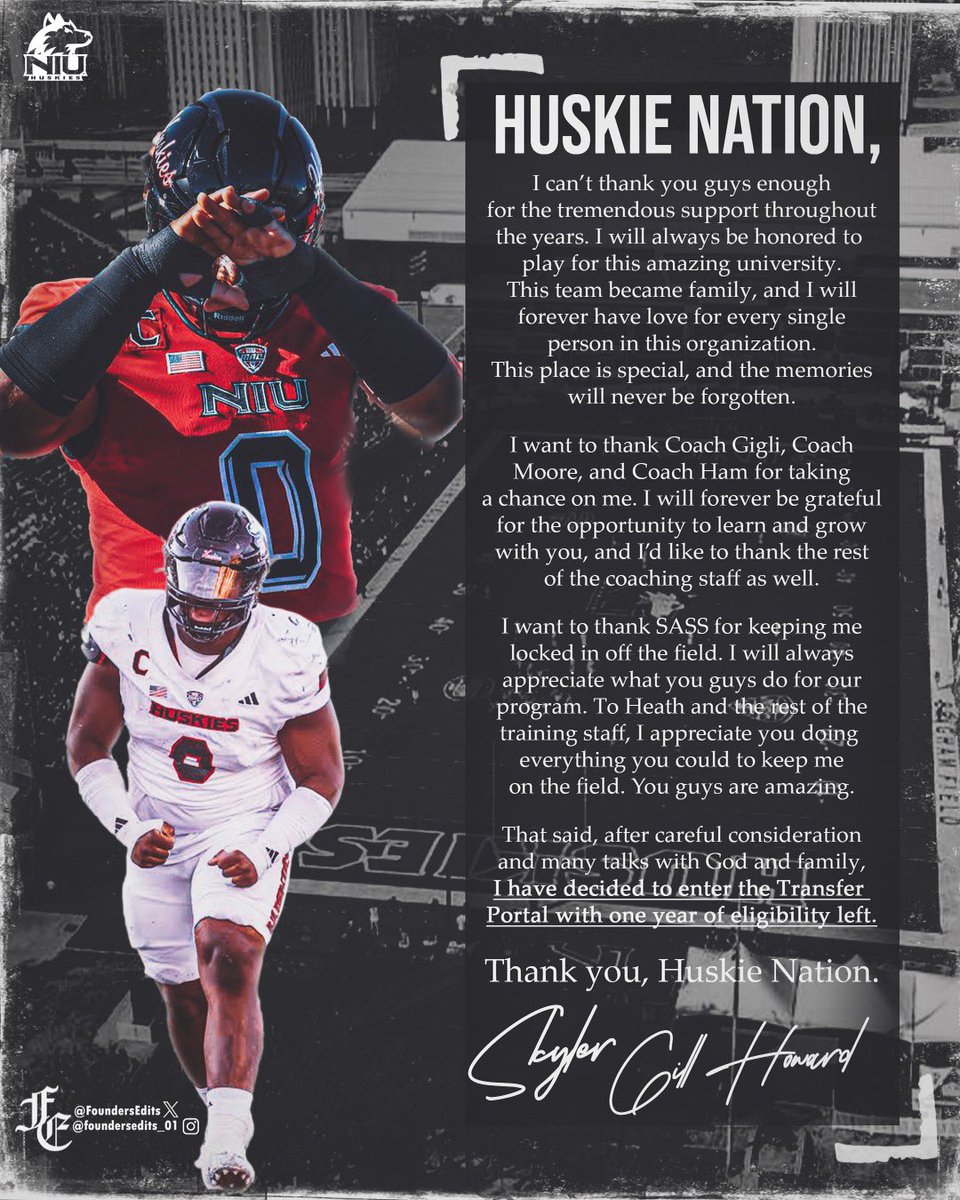Skyler Gill-Howard (@skylerhoward0) on Twitter photo Thank you NIU❤️
For any inquiries: <a href="/youngbucksport/">Young Buck Sports Management</a>
Ben Clouser: (469) 400-6460 Thank you NIU❤️
For any inquiries: <a href="/youngbucksport/">Young Buck Sports Management</a>
Ben Clouser: (469) 400-6460