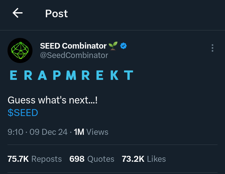 iam_paulpagoal's tweet photo. @SeedCombinator @pikaso_me 
Screenshot this for me. https://t.co/070VCNuqj2