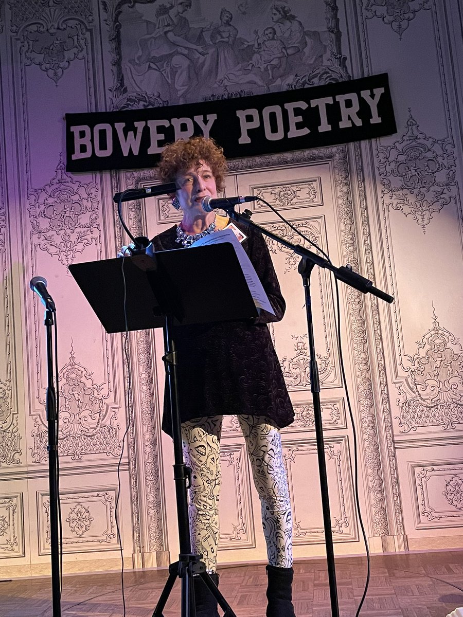 AmyBBarone's tweet photo. The 21st Annual Brevitas #Festival of the Short #Poem @bowerypoetry rocked NYC’s East Village last night-big thanx 2 host @flashrosenberg &amp; founder Steve Zeitlin @City_Lore-nearly 50 #poets read &amp; signed the new #anthology @BrownstonePoets @MariaLisella @LiveMagNYC @EastVillageNY https://t.co/uSpPhp4oyz
