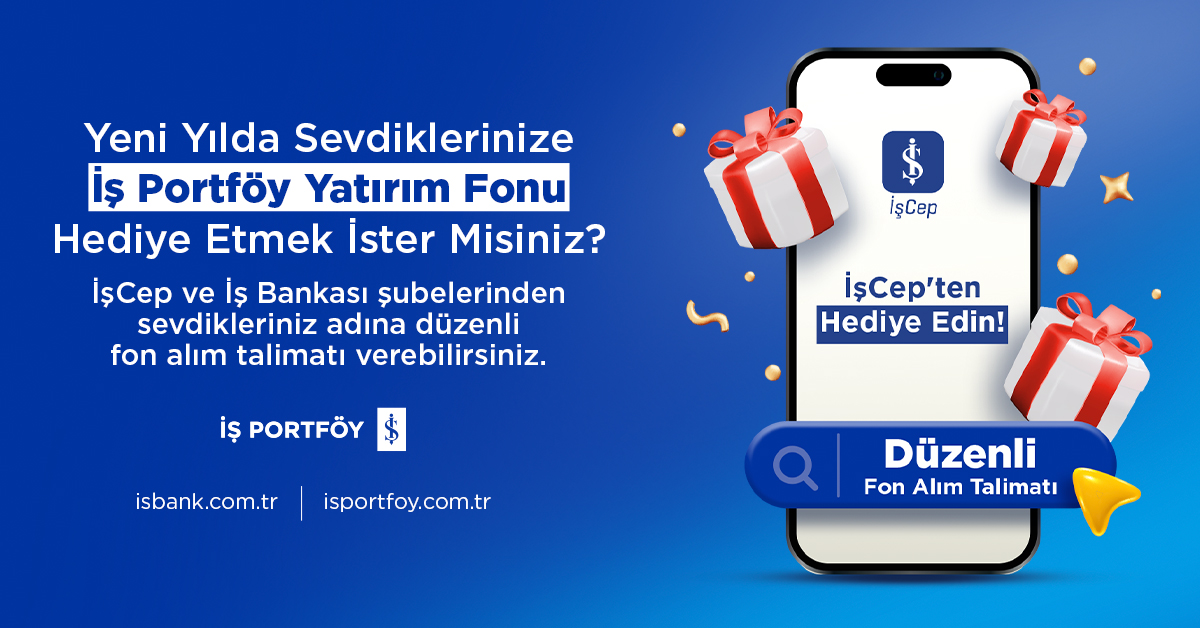 isportfoy's tweet photo. İşCep uygulaması ile hesabınızdan ya da kredi kartınızdan TEFAS’a açık İş Portföy yatırım fonları için sevdikleriniz ve kendiniz adına düzenli fon alım talimatı oluşturabilirsiniz. @iscepisbankasi 

Detaylar için: https://t.co/oOCGv9JqZw

#işportföy
#İşCep https://t.co/LJ33b3GriG