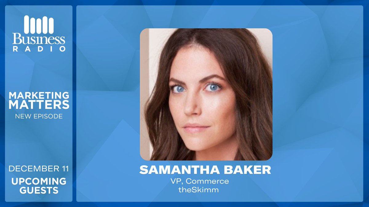 Wharton Marketing Matters (@sxmmarketing) on Twitter photo TODAY at 5pm ET - <a href="/theSkimm/">theSkimm</a>'s VP of Commerce joins <a href="/BarbaraKahn/">Barbara Kahn</a> & <a href="/AmReed2/">Dr. Americus Reed II</a> on the show to talk about Brand Identity, Holiday Gifting🎁, Retail Partnerships, Consumer Behavior and more!
🔊Tune in on <a href="/SXMBusiness/">SiriusXM Business Radio</a>🔊 TODAY at 5pm ET - <a href="/theSkimm/">theSkimm</a>'s VP of Commerce joins <a href="/BarbaraKahn/">Barbara Kahn</a> & <a href="/AmReed2/">Dr. Americus Reed II</a> on the show to talk about Brand Identity, Holiday Gifting🎁, Retail Partnerships, Consumer Behavior and more!
🔊Tune in on <a href="/SXMBusiness/">SiriusXM Business Radio</a>🔊