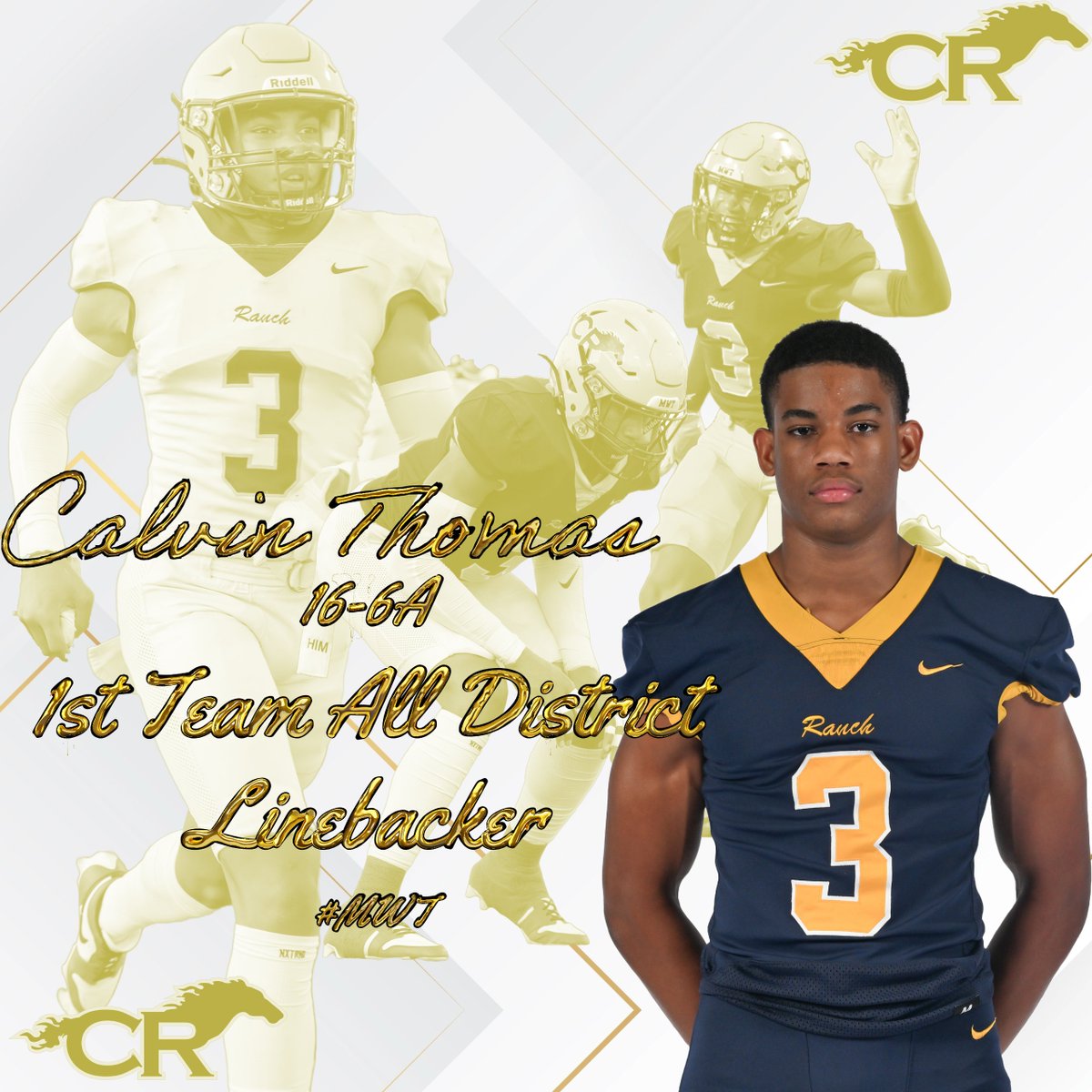 CyRanchFB's tweet photo. Congrats to our Linebackers who earned all-district honors this season!

2026 Calvin Thomas
2026 Ayden Combs
2025 Kaleb Muniz
2025 Kyle Welch

#TXHSFB #WeAreCR #RecruitTheRanch https://t.co/OxaNLFOHcs