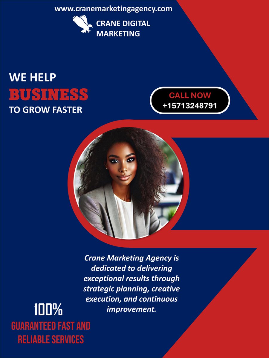 TLBY_Co's tweet photo. Crane Marketing Agency Flyer Design
#MicrosoftDesign #DigitalCreator #FlyerDesign  #GraphicDesign #Freelancer https://t.co/ATYvMkBqXF