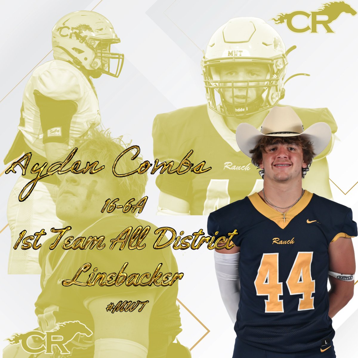 CyRanchFB's tweet photo. Congrats to our Linebackers who earned all-district honors this season!

2026 Calvin Thomas
2026 Ayden Combs
2025 Kaleb Muniz
2025 Kyle Welch

#TXHSFB #WeAreCR #RecruitTheRanch https://t.co/OxaNLFOHcs