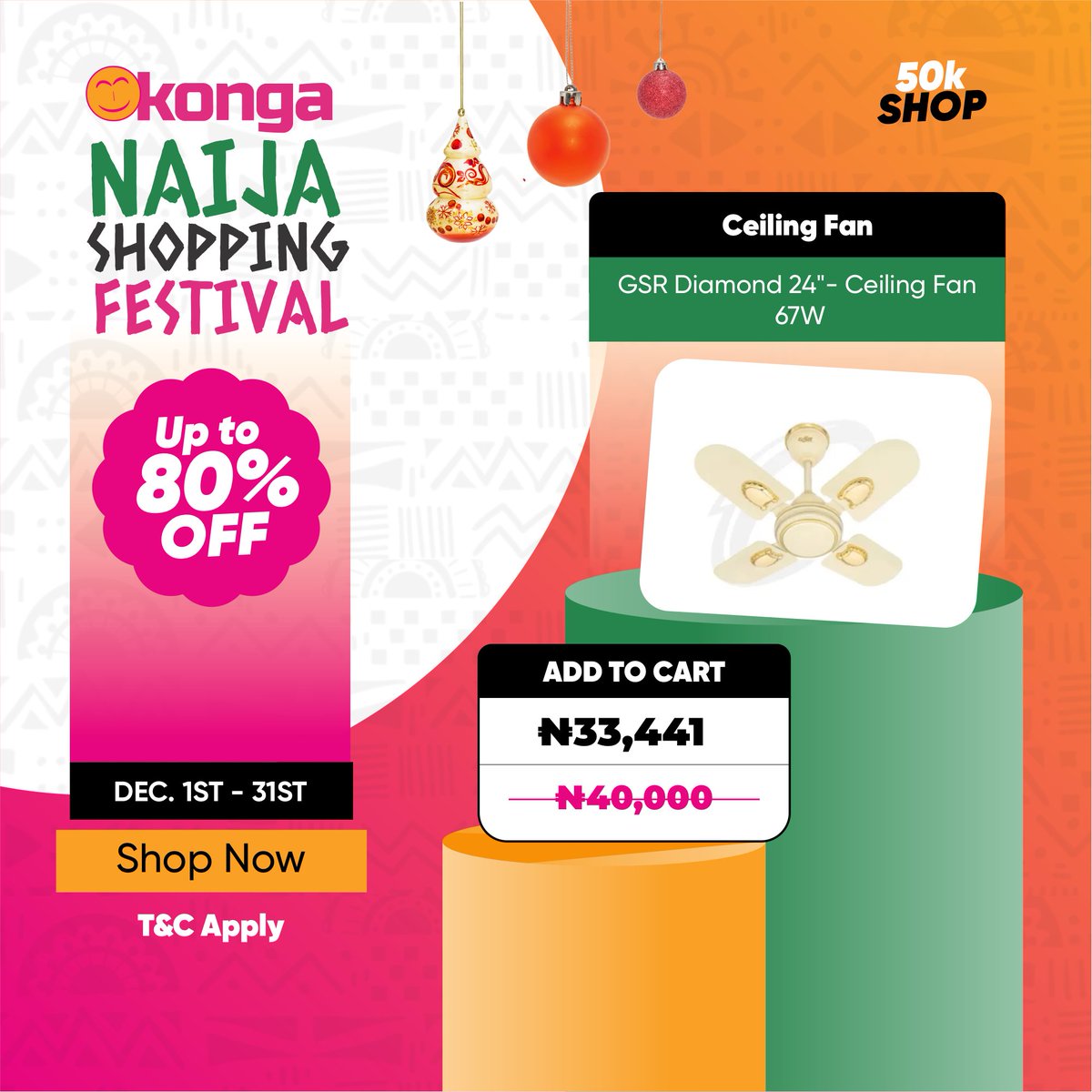 ShopKonga's tweet image. Everything you need, all under 50k! Don't let this deal slip away. 🤩

Visit :bit.ly/3OQQa2o

#BudgetShopping #50kShopSale #NaijaShoppingFestival #ShopKonga #NaijaShoppingFestival2024 #KongaDeals