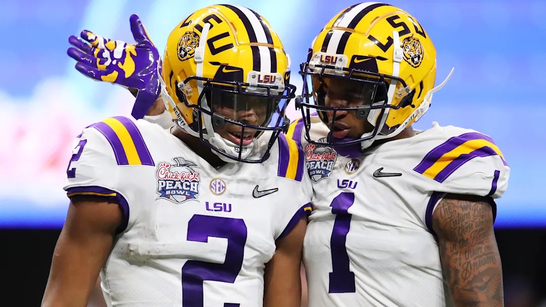Field Yates (@fieldyates) on Twitter photo NFL receiving yards leaders:
1. Ja’Marr Chase: 1,319
2. Justin Jefferson: 1,170
If this holds, it would be the first time in NFL history in which the top 2 receiving leaders went to the same college, per <a href="/EliasSports/">Elias Sports Bureau</a>. NFL receiving yards leaders:
1. Ja’Marr Chase: 1,319
2. Justin Jefferson: 1,170
If this holds, it would be the first time in NFL history in which the top 2 receiving leaders went to the same college, per <a href="/EliasSports/">Elias Sports Bureau</a>.