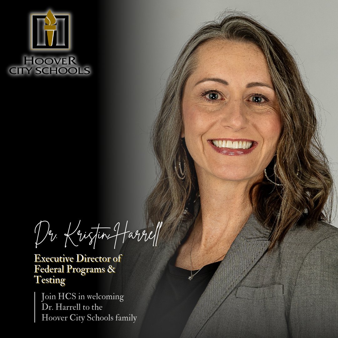 Hoover City Schools (@hooverschools) on Twitter photo HCS Welcomes New Executive Director of Federal Programs and Testing psqr.io/DlZEQ355JI via <a href="/ParentSquare/">ParentSquare</a> HCS Welcomes New Executive Director of Federal Programs and Testing psqr.io/DlZEQ355JI via <a href="/ParentSquare/">ParentSquare</a>