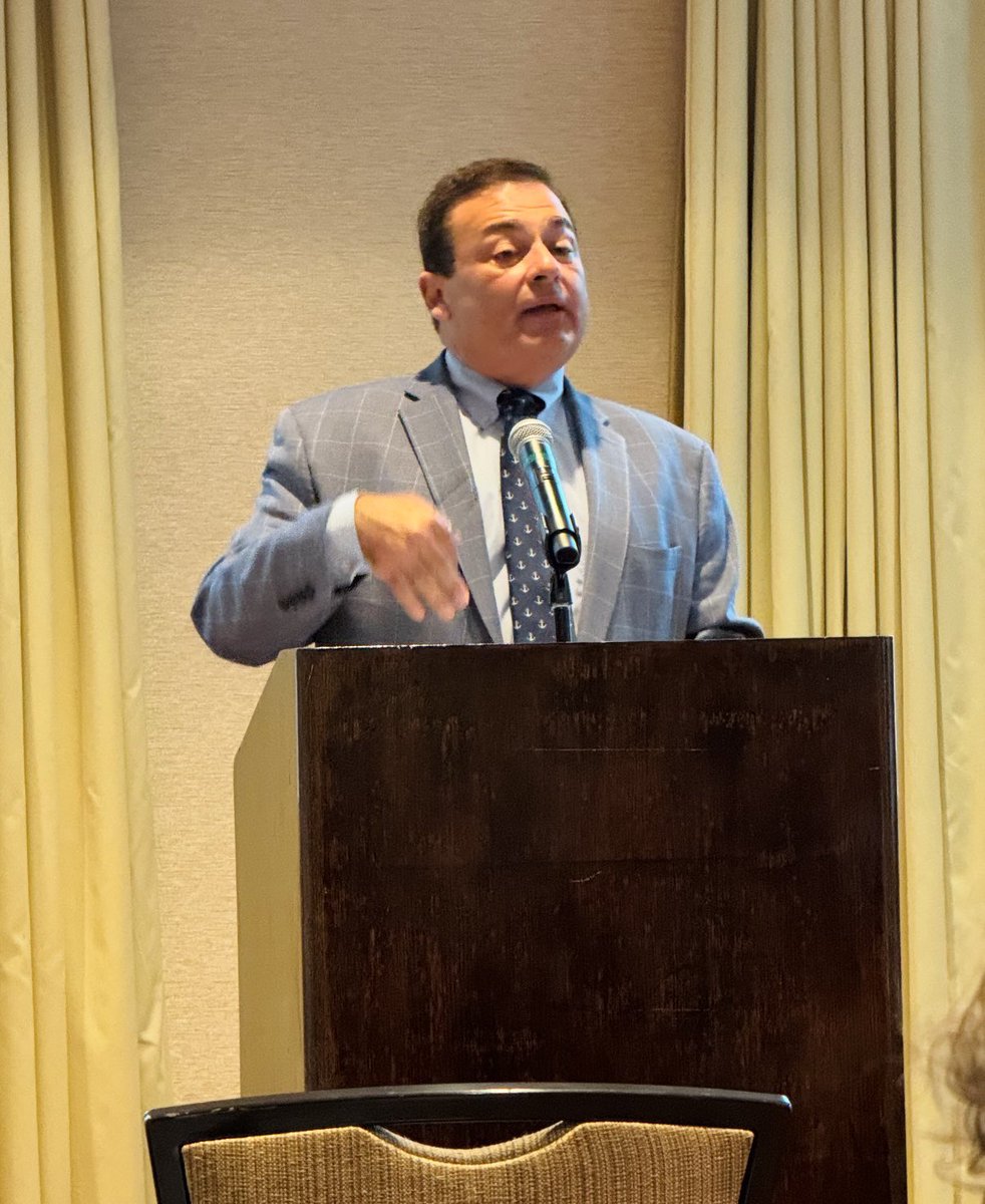 RI House Speaker <a href="/JoeShekarchi/">Joe Shekarchi</a> addressing the crowd at this morning’s <a href="/provfound/">PVD Foundation</a> trustee meeting.