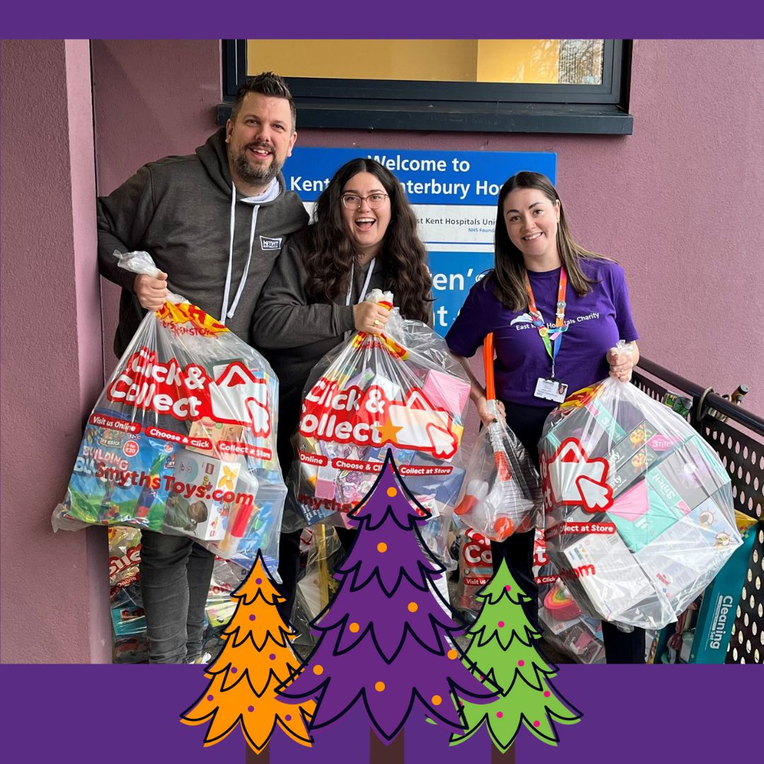EKHCharity's tweet photo. 🎉 Round TWO of THREE deliveries from the @KMFMOfficial #GiveAGift appeal, today for Kent &amp; Canterbury’s Children’s Assessment Centre. 🎁

Thank you to KMFM listeners, @HendyGroup and everyone else involved in making the campaign possible! 🌟 #KMFM #EastkentHospitalsCharity #nhs https://t.co/EFTtC1UBLm
